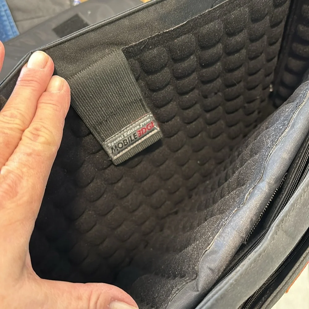 Cute Black Purple Messenger/Computer Bag Large